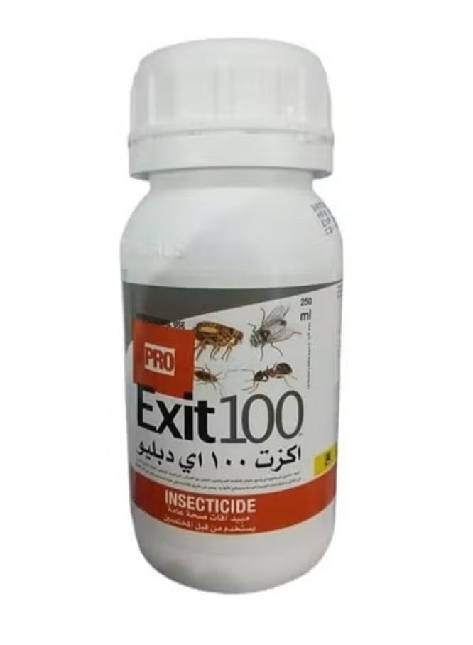 Exit PRO Exit 100 Insecticide to Control Cockroaches Bed Bugs Fleas Mosquitoes Ants and Flies 250 ML - Image 1
